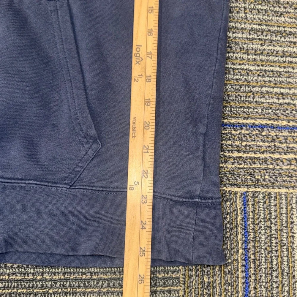 The North Face Hoodie Men‎ Large Navy Blue Good Pullover Graphic Box Logo Fleece
